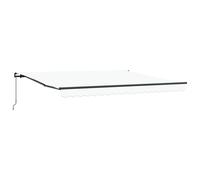 Retractable Awning Manual Polyester and Steel Outdoor Shade Solution vidaXL