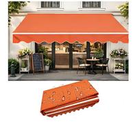 Retractable Awning Patio Replacement,Canopy Sun Shade 280g Polyester Waterproof Fabric,Outdoor Canopy Cover for Deck Backyard Garden Balcony Door Window Awning,11.5x19.6ft/3.5x6m