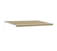 Retractable Awning Manual Multicolour 500 x 350 cm