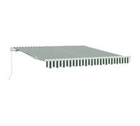 Retractable Awning Polyester and Aluminium Garden Outdoor Patio Canopy vidaXL