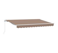 Retractable Awning Polyester and Aluminium Garden Outdoor Patio Canopy vidaXL