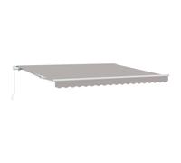 Retractable Awning Polyester and Aluminium Garden Outdoor Patio Canopy vidaXL