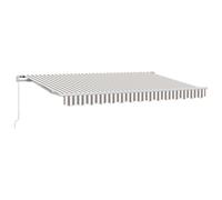 Retractable Awning Polyester and Aluminium Garden Outdoor Patio Canopy vidaXL
