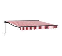 Retractable Awning Polyester and Metal Sun Shade Solution Patio Canopy vidaXL