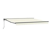 Retractable Awning Polyester and Metal Sun Shade Solution Patio Canopy vidaXL