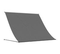 Retractable Awning Privacy Screen Outdoor Sunshade Fabric and Steel vidaXL