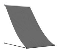Retractable Awning Privacy Screen Outdoor Sunshade Fabric and Steel vidaXL