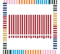 Retractable Awning Replacement Canvas - Waterproof Patio Sunshade Fabric for 8ft, 10ft, 12ft Awnings - Canopy Top Cover (Red, 6.5x5ft/200x150cm)