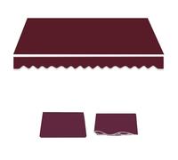 Retractable Awning Replacement Fabric - 10-20 ft Patio Sunshade Canopy Cover for Yard Deck & Balcony - Wine Red 5.5x3.0m (18x10ft) Outdoor Shelter Solutions