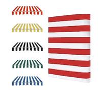 Retractable Awning Replacement Fabric 10' x 8' Sun Shade Canopy Cover - Red Weather-Resistant Polyester for Outdoor Patio, Deck & Garden UV Protection