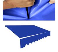 Retractable Awning Replacement Fabric 11.5'x10' Waterproof PVC Patio Sun Shade Cover RV Canopy Shelter Royal Blue Color (4 x 2.5m 13 x 8ft)