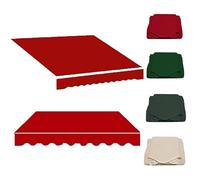 Retractable Awning Replacement Fabric 2x1.5m & 4.6x Outdoor Patio Shade Red Canopy for Terraces and Shops Weather-Resistant Sun Protection (3.5x2m)