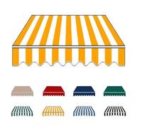 Retractable Awning Replacement Fabric 4x3.0m for Patio Door - Yellow Canopy Cover, Weather-Resistant 3.5x3.0m (12x10ft) Outdoor Shade Solution