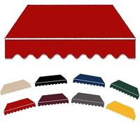 Retractable Awning Replacement Fabric Polyester Shade Canopy for Patio Garden & Backyard UV Resistant Water-Repellent 400x350cm A05 Outdoor Cover