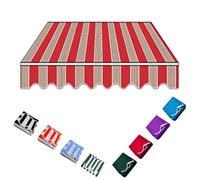 Retractable Awning Replacement Fabric - Sun Shade Canopy Cover for 6.5' to 16' AwningsPolyester Cloth Stripe A Design Ideal for Market Door & Window (7x4m/23x13ft)