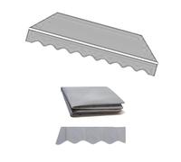 Retractable Awning Replacement Fabric Sunshade for 2.5/3/3.5/4/5m Awnings Gray Canvas 11.5x8ft/3.5x2.5m Outdoor UV Protection Perfect for Patios