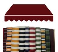 Retractable Awning Replacement Fabric - Waterproof Polyester Sun Shade Canopy Cloth for Patio & Deck - UV Protection - Burgundy - 22.9x9.8ft (7x3.0m)
