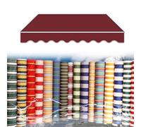 Retractable Awning Replacement Fabric, Waterproof Shade Canopy for Deck & Balcony, Burgundy 14x10ft (4.3x3.0m), Manual Patio Cover, Durable Outdoor Shelter
