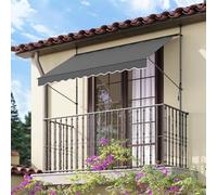 Retractable Awning Shade，Adjustable Balcony Awning,Folding Manual Awning，Free Standing Sun Shade,Garden Shelter Canopy with Hand Crank，for Patio Outdoor Shade Canopy ( Color : F , Size : W3m(118.11in)