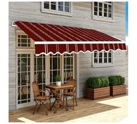 Retractable Awning Tent, Retractable Sunshade, Replacement Cover, 2x1.5m, Cut Sunshade, Heavy Duty Oxford Fabric, Retractable Rain Cover, for Shops, Cool Summer Awning, Frameless