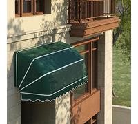 Retractable Awning with French Curved Canopy for Rain and Sun Protection, Foldable Shelter for Outdoor Use in Cafes and Restaurants