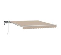 vidaXL Retractable Awning with Manual Red 300 x 250 cm Fabric