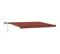 Retractable Awning Manual Black 400 x 300 cm Fabric
