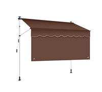 Retractable Awning with Privacy Curtain - Adjustable Outdoor Canopy for Patio and Balcony, Durable Sunshade Shelter with Height and Angle Adjustment