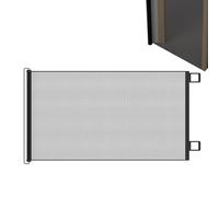 Retractable Baby Gate - Flexible Child Barrier, Expandable Guard | No Drill Toddler Safety Net Fence With Mounting Kit For Indoor Staircase Patio Bedroom Kitchen Terrace Balcony Fireplace Gard