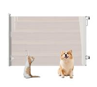 Retractable Baby Gate for Stairs, 34'' Tall, 55"/71"/118" Wide, Retractable Pet Gate, Portable Baby Puppy Safety Fence Guard for Outdoor Indoor Large Openings Driveway Decks Patio(White,86 * 300cm)