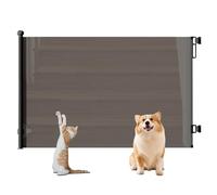 Retractable Baby Gate for Stairs, 34'' Tall, 55"/71"/118" Wide, Retractable Pet Gate, Portable Baby Puppy Safety Fence Guard for Outdoor Indoor Large Openings Driveway Decks Patio(Black,86 * 140cm)