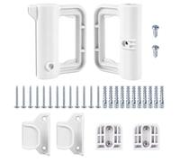 Retractable Baby Gate Replacement Parts Kit, Pet Gate Full Set Wall Mounting Hardware with Brackets Hooks Latches Screws, Retractable Baby Gate