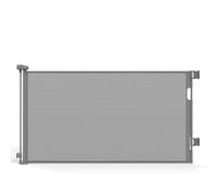 Retractable Baby Gates 60“ Wide 33" Tall Retractable Dog Gate Outdoor Mesh Baby Gate, Gray