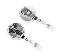 Retractable Badge Clips Heavy Duty Retractable Badge Holder Black and White Elephant ID Name Card Holders for Women Doctor