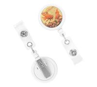 Retractable Badge Clips Nursing Badge Holder Fish in Tank ID Badge Holder Name Card Holders for Women Doctor