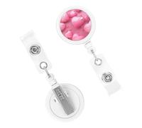 Retractable Badge Clips Nursing Badge Holder Many Hearts ID Badge Holder Name Card Holders for Women Doctor