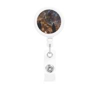 Retractable Badge Holder Exquisite Fantasy Palace Print Design for Offices Schools Hospitals