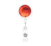 Retractable Badge Holder Exquisite Weird Sky Print Design for Offices Schools Hospitals