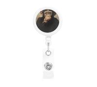 Retractable Badge Holders Heavy Duty Badge Reels The Silent Monkey Badge Holder Retractable Clip ID Card Holders Key Card Work Badge Clip for Nurse Teacher Office Accessories Gifts