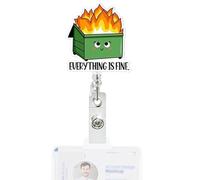 Retractable Badge Reel - 3.35" ID Badge Holder Cartoon Nurse Teacher Clip Durable PP Nylon | Accessories for Students and Work Doctors