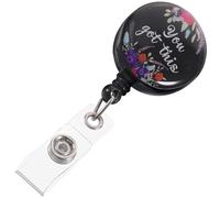 Retractable Badge Reel Clip for Nurses and Workers ABS Swivel Fastening