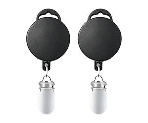 Retractable Badge Reel Extendable Anti-Slip Towel Hanger