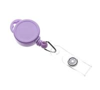 Retractable Badge Reel Holder with Clip for ID Card, Grey | 1 Pack, ABS, 40 cm Retractable Cord, 2.5 cm Case, Anti-Lost Clip, for ID Badges, Nurses and Students, Grey
