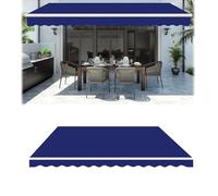 Retractable Balcony Awning Replacement Fabric - Durable Outdoor Sunshade Canopy for Patio, Window & Door - 400x200cm Size