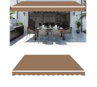 Retractable Balcony Awning Replacement Fabric - Durable Sunshade Canopy for Outdoor Patio, Window & Door - 400x200cm