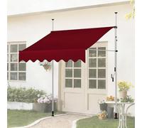 Retractable Balcony ning Waterproof Sune No Drill Adjustable Patio Canopy Easy Install for Balconies Gardens - Dark Green 3.5M/11.5FT