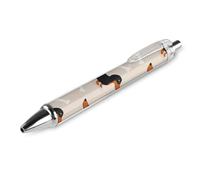 Retractable Ballpoint Pens, 0.5mm Point Black Ink Ball Point Pen, Wiener Dog Doxie Dachshund Weiner Dog Pet Dogs Ball Pens Smooth Writing Office Supplies 1 Pcs