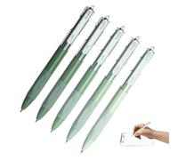 Retractable Ballpoint Pens, Gradient Ballpoint Pens | Gel Pressurised Pens Student Examination Set Smooth Writing 5pcs Gradient Color Pens for Writer Student Pens