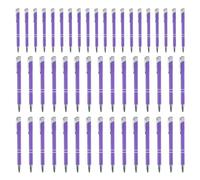 Retractable Ballpoint Pens - Metal Ballpoint Pen | 50x Multifunctional Fashion | Silver Clip Writing Crayer for Business Elites Students Teachers Professionals Daily Use