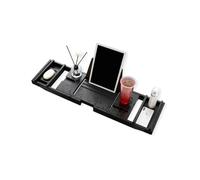 Retractable Bamboo Bathtub Tray Caddy with Small Table - Wooden Bath Support for Home Spa Experience & Relaxation - Perfect for Soaking & Enjoying Your Bath Time